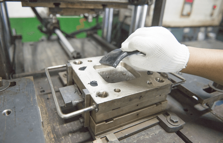 Compression molding produciton