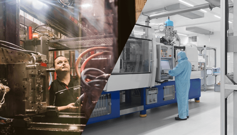 Showing production in both industrial and medical