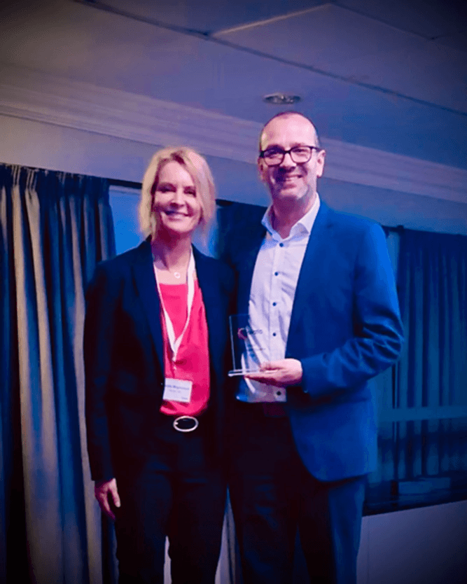 Holger Kast, Global Key Account Manager Medical from ENGEL AUSTRIA GmbH and Camilla Magnusson, Nolato Group Procurement Director